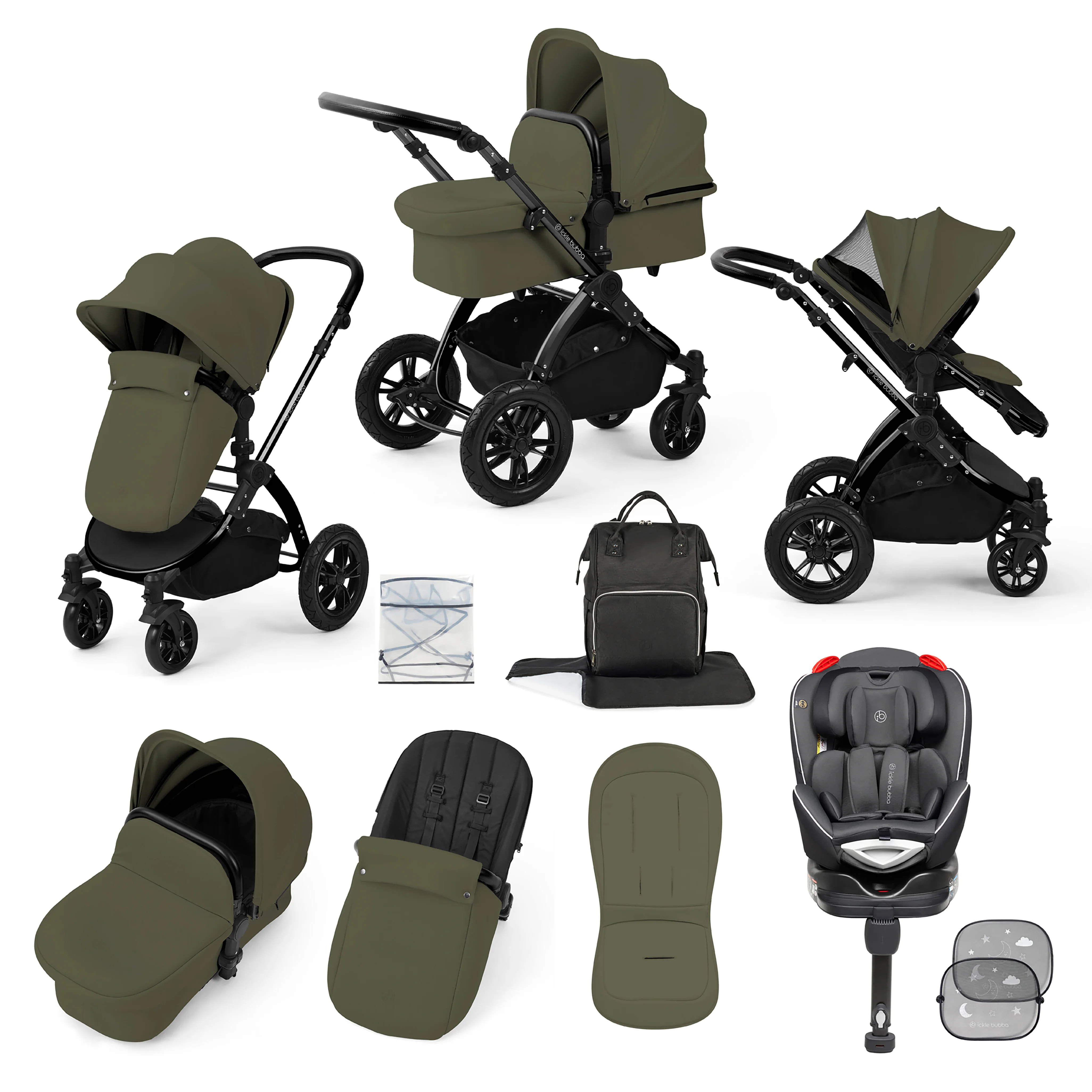 Stomp Luxe 10 Piece Travel System with Radial Car Seat - Image 6