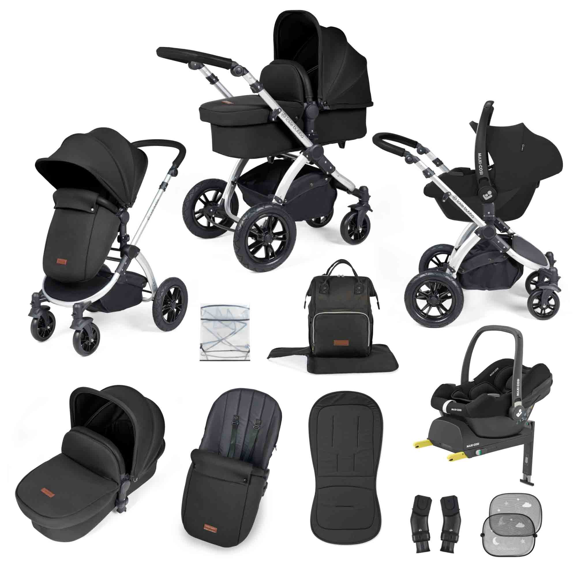 Stomp Luxe 12 Piece Travel System with Maxi-Cosi Cabriofix i-Size Car Seat & ISOFIX Base - Image 10