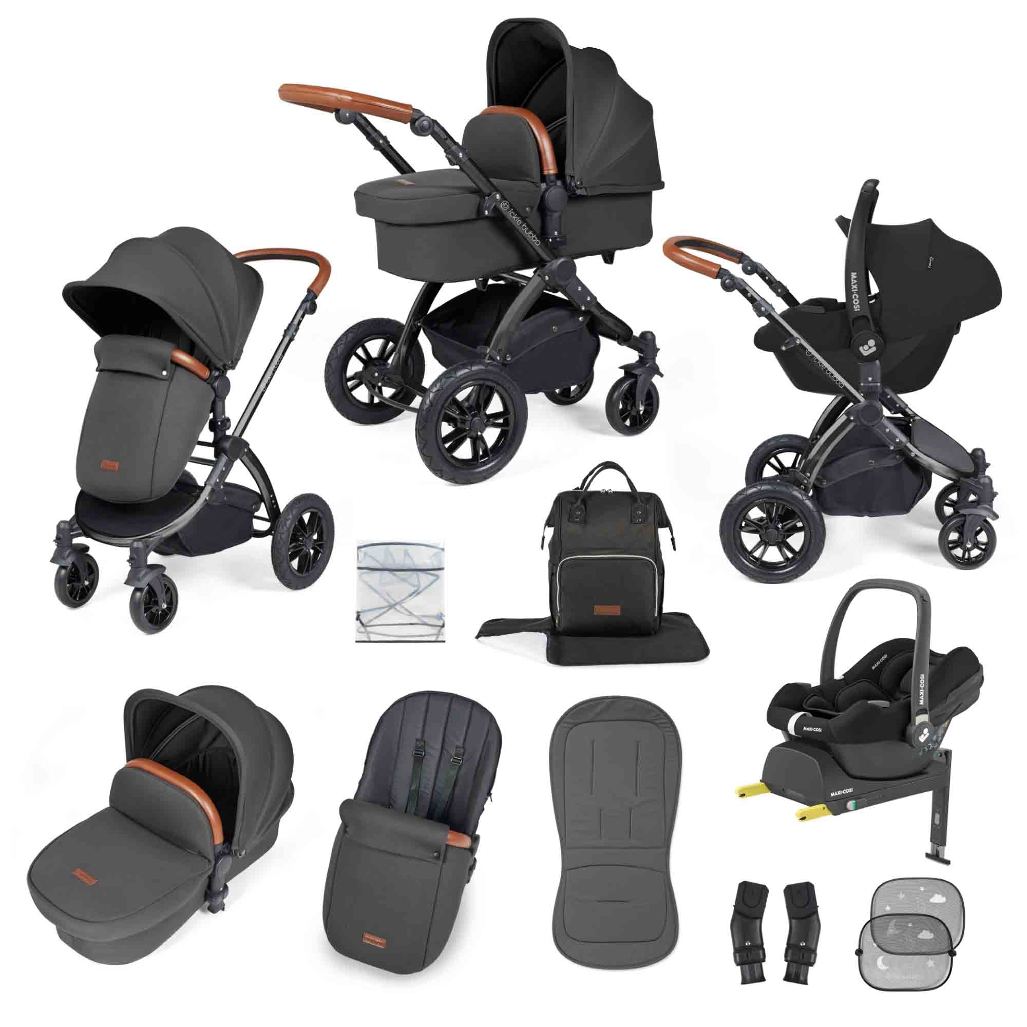 Stomp Luxe 12 Piece Travel System with Maxi-Cosi Cabriofix i-Size Car Seat & ISOFIX Base - Image 13