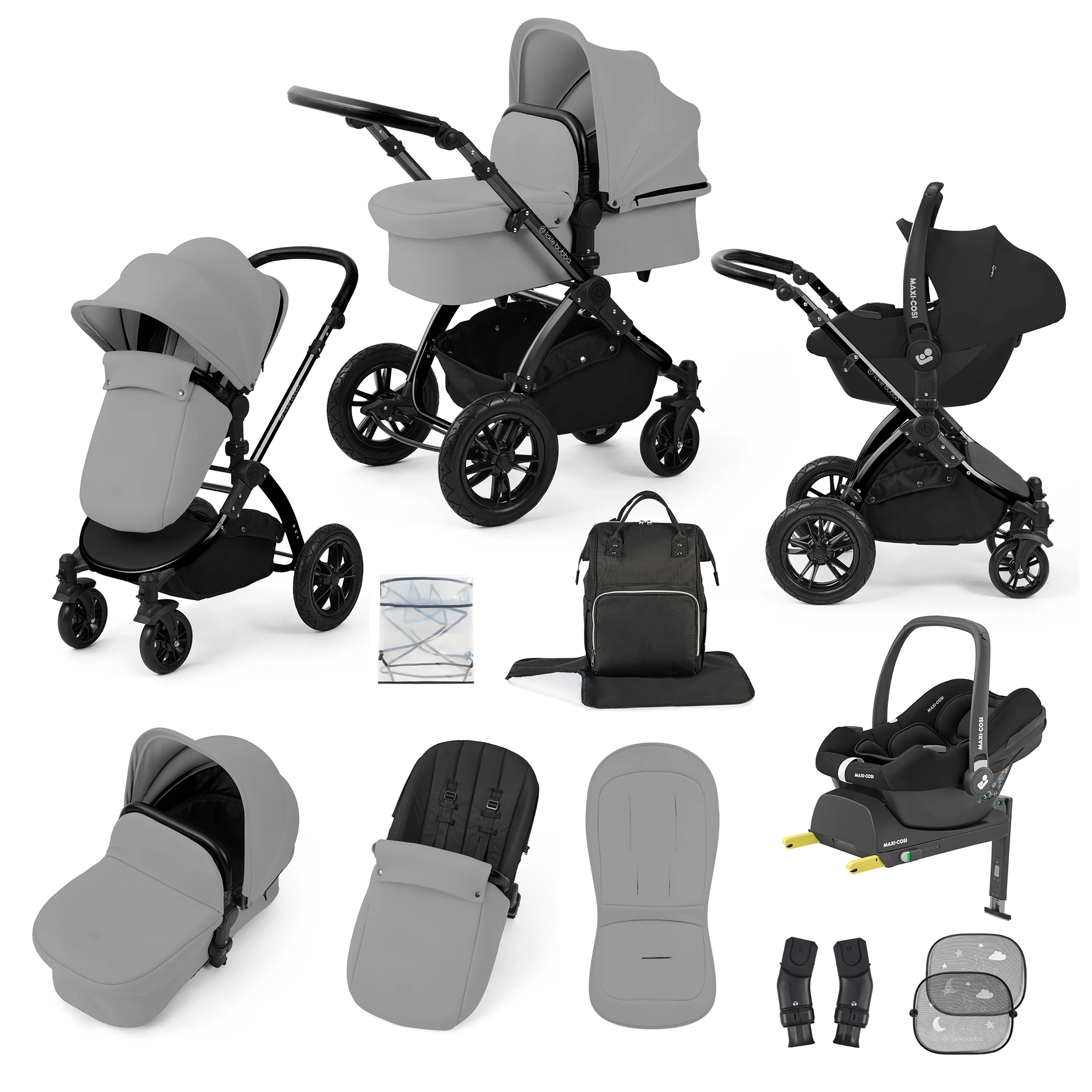 Stomp Luxe 12 Piece Travel System with Maxi-Cosi Cabriofix i-Size Car Seat & ISOFIX Base - Image 35