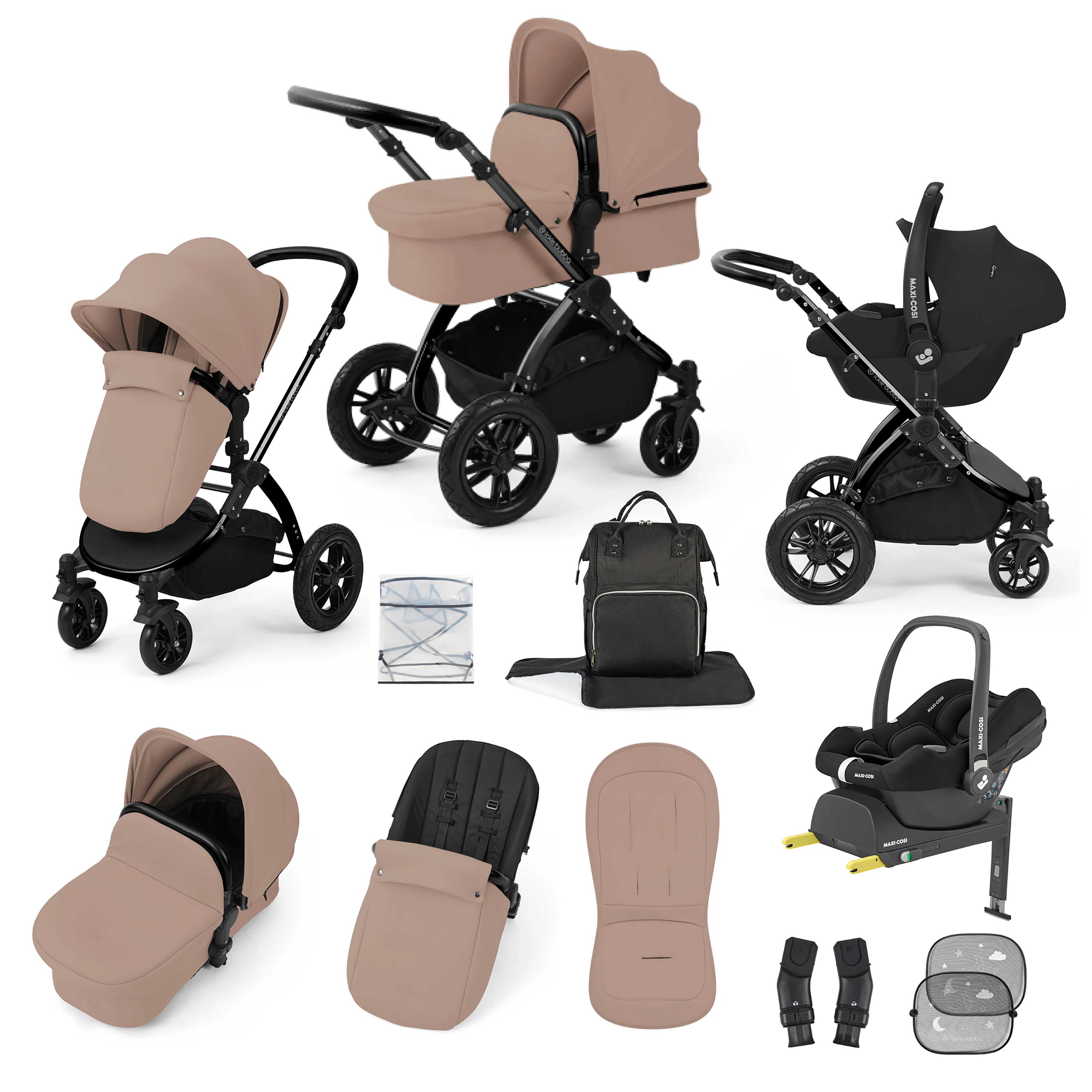 Stomp Luxe 12 Piece Travel System with Maxi-Cosi Cabriofix i-Size Car Seat & ISOFIX Base - Image 39
