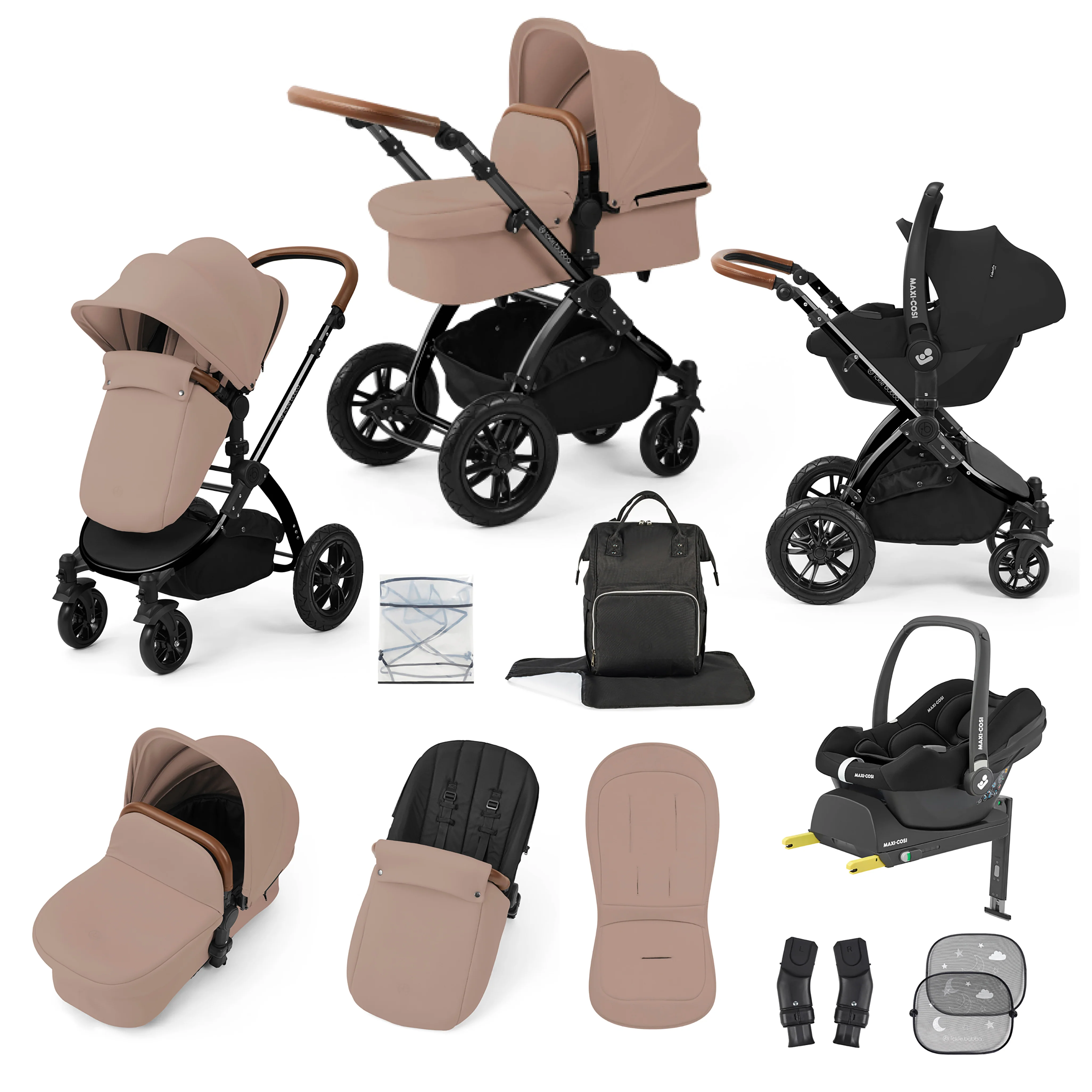 Stomp Luxe 12 Piece Travel System with Maxi-Cosi Cabriofix i-Size Car Seat & ISOFIX Base - Image 41